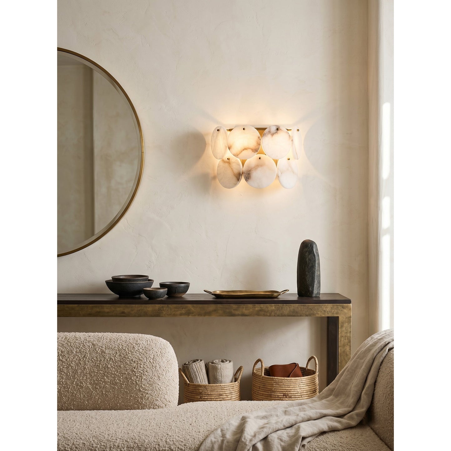 Nevune Alabaster Wall Lamp