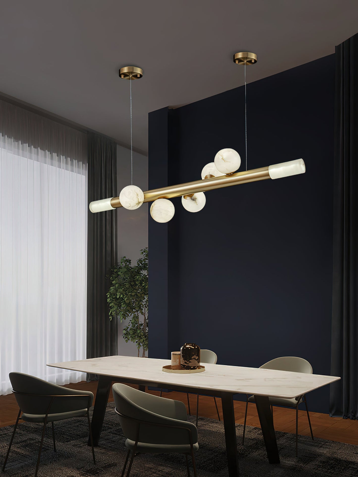 Renika Carrara Alabaster Pendant Light