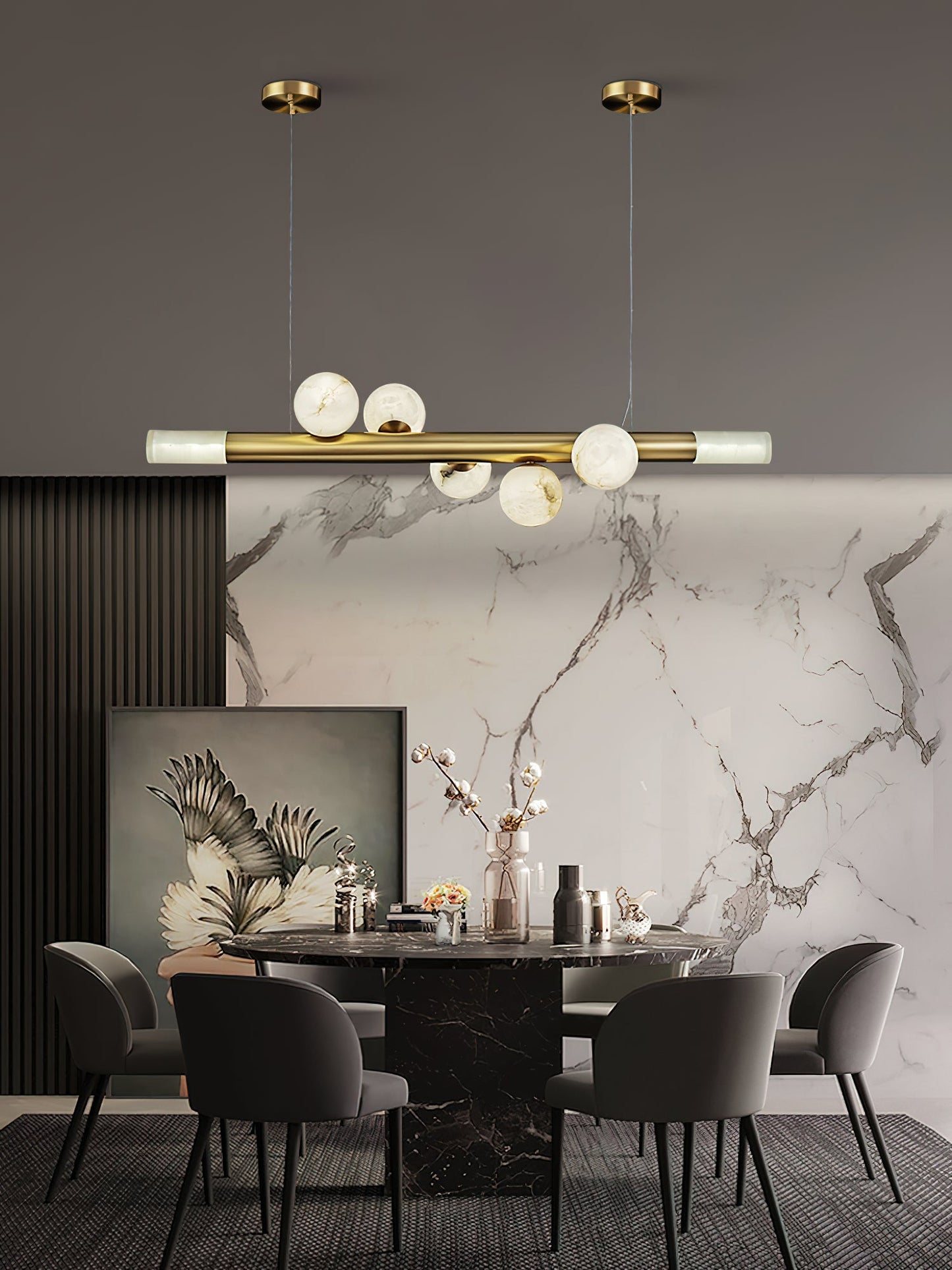 Renika Carrara Alabaster Pendant Light