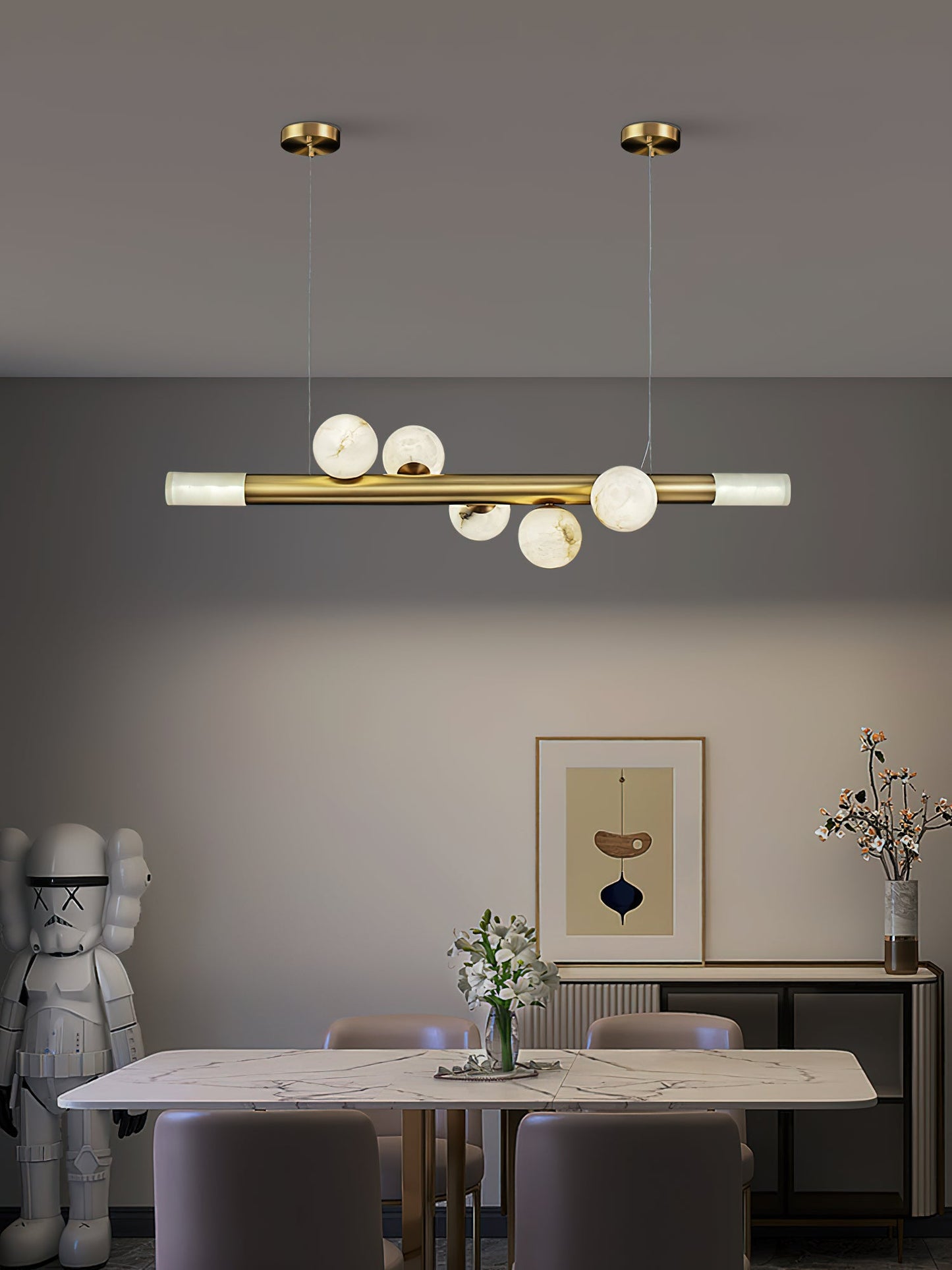 Renika Carrara Alabaster Pendant Light
