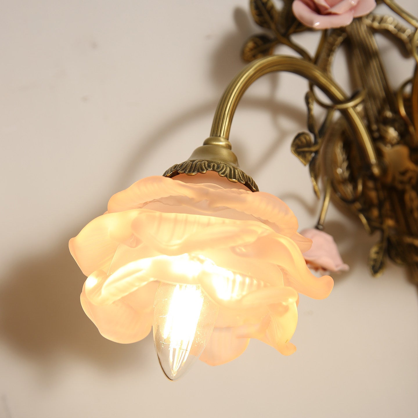 Falara Floral Pink Sconce