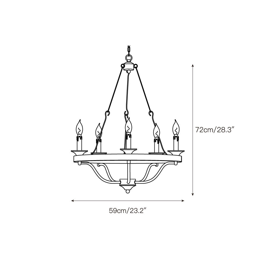 Haline Wheeler Chandelier