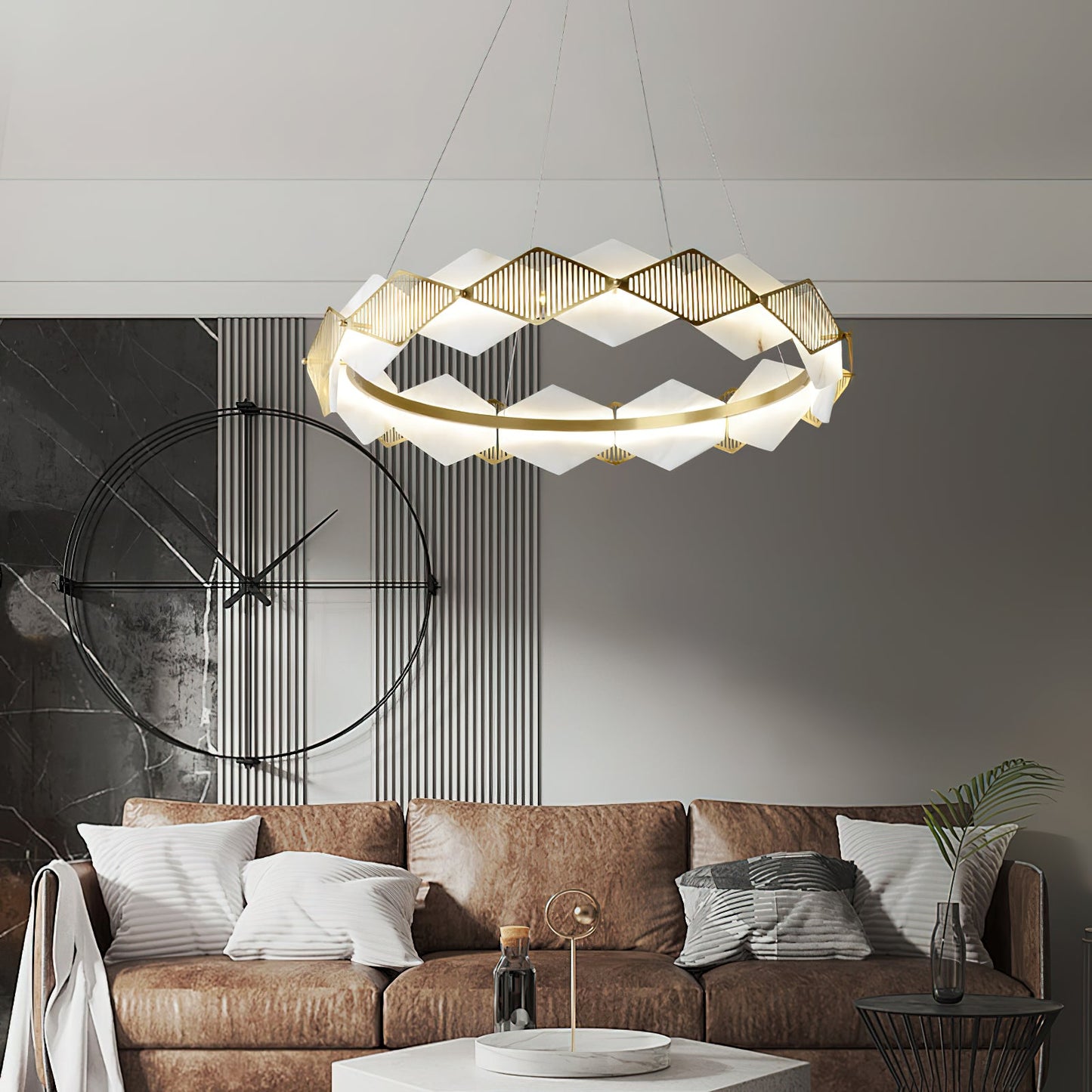 Norien LED Alabaster Chandelier
