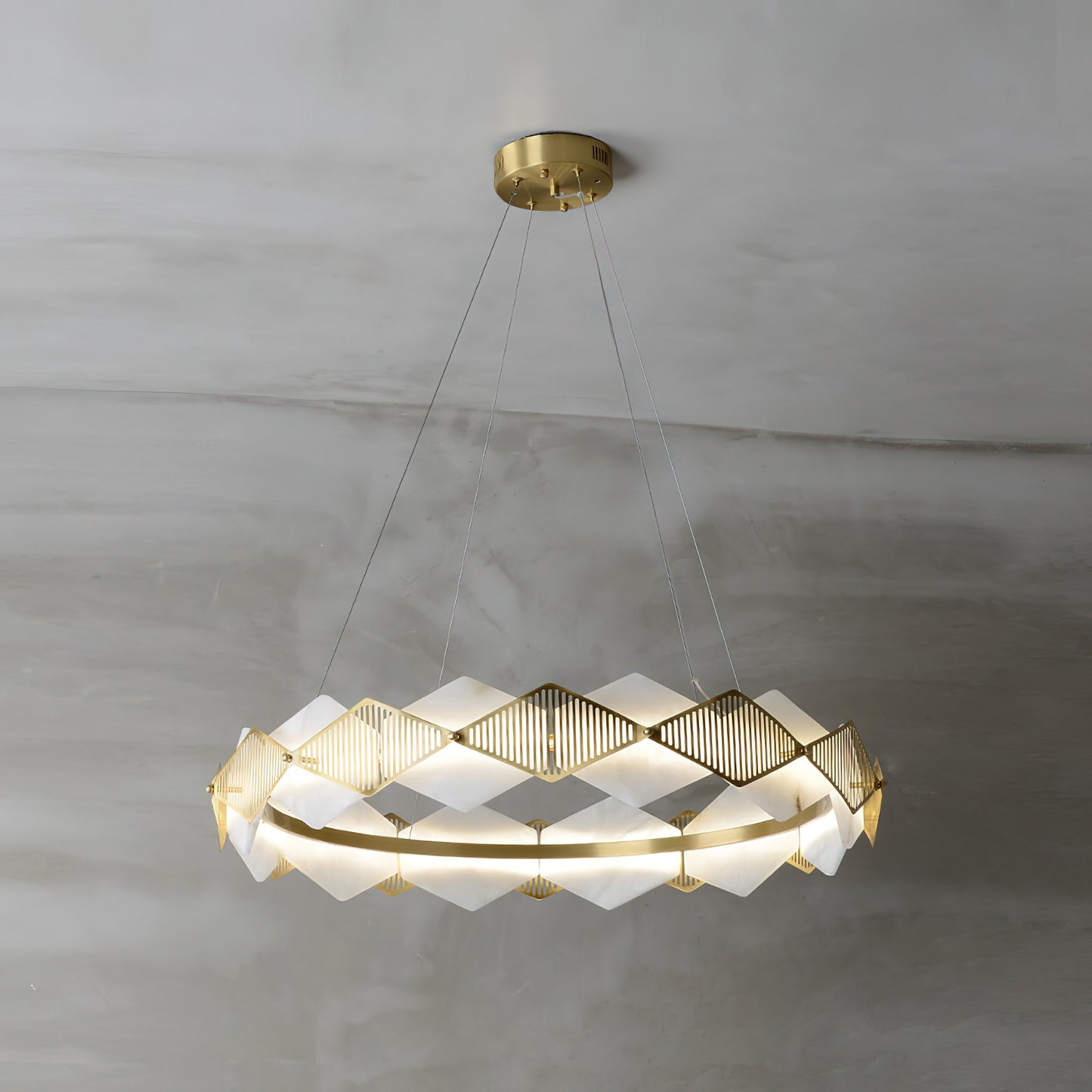 Norien LED Alabaster Chandelier