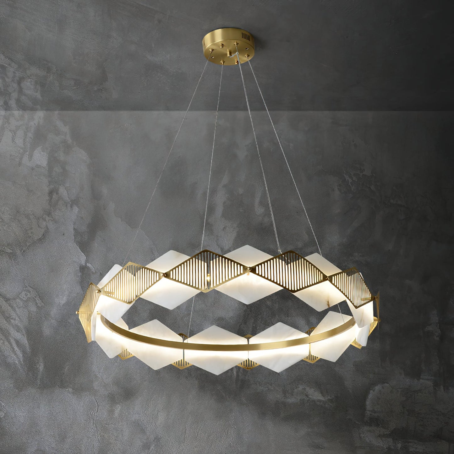Norien LED Alabaster Chandelier