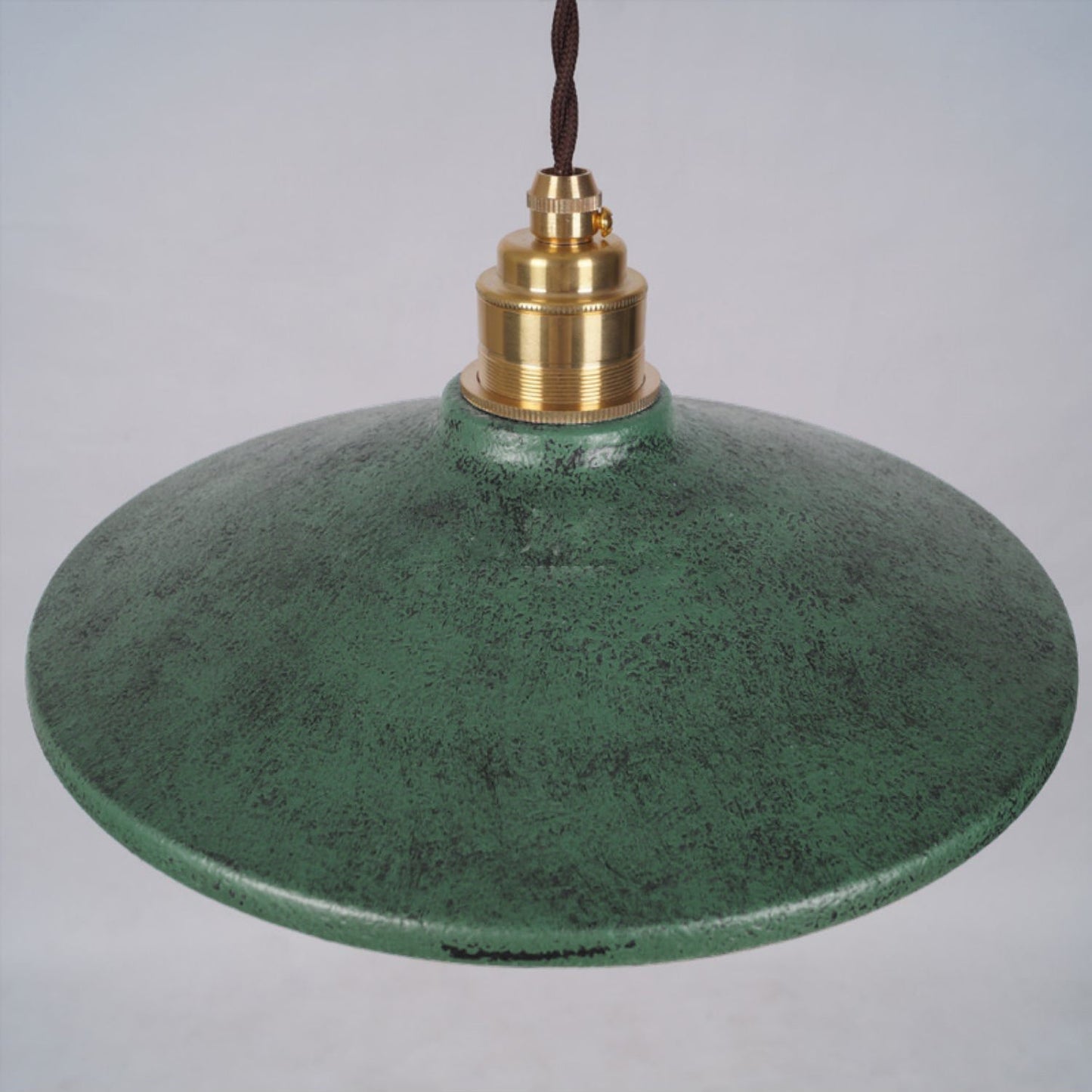 Rustic Saucer Shade Pendant Light