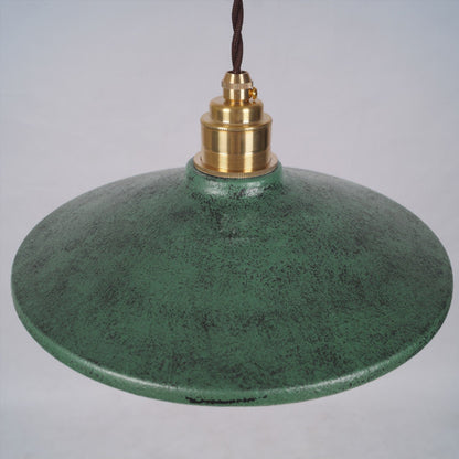Rustic Saucer Shade Pendant Light