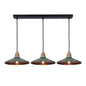 Rustic Saucer Shade Pendant Light