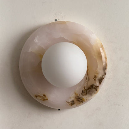 Solene White Onyx Wall Sconce