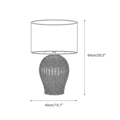Saona Rattan Table Lamp