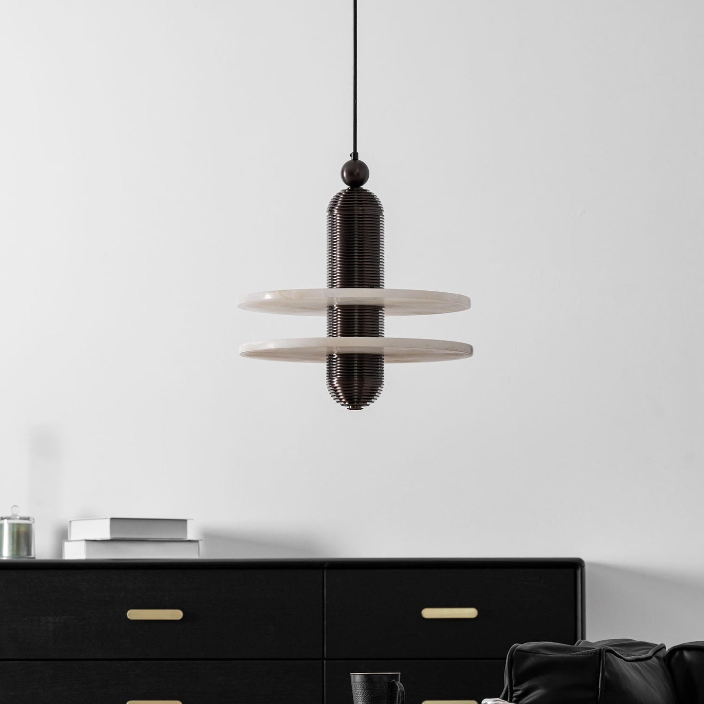 Alabaster Comet Pendant Lamp