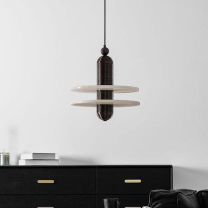 Alabaster Comet Pendant Lamp