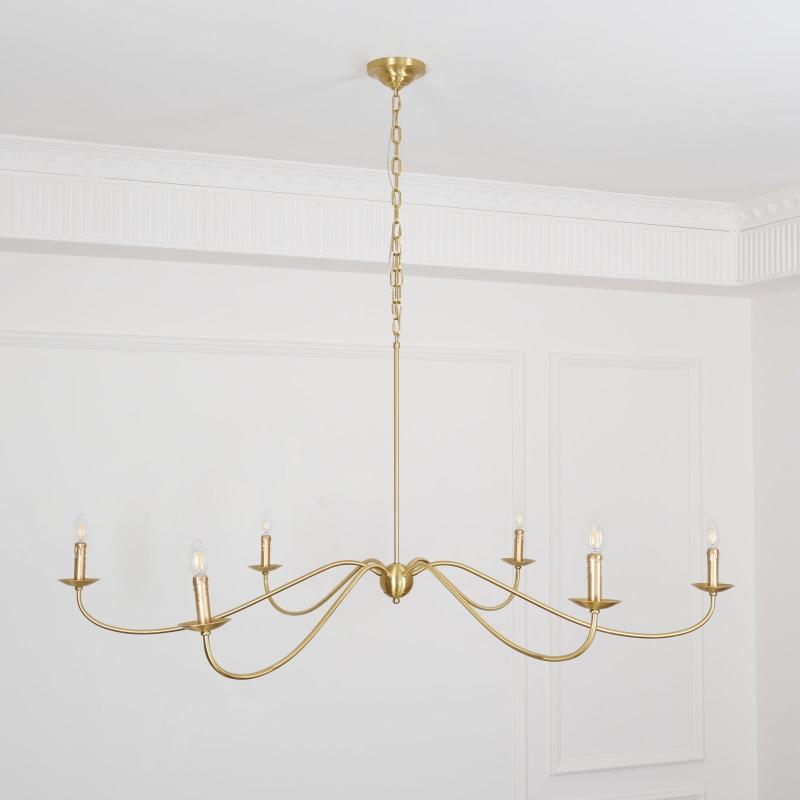 Sweeping Iron Chandelier
