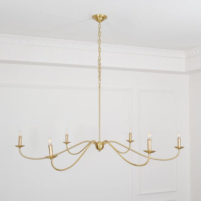 Sweeping Iron Chandelier