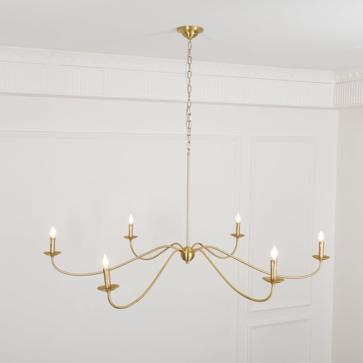 Sweeping Iron Chandelier