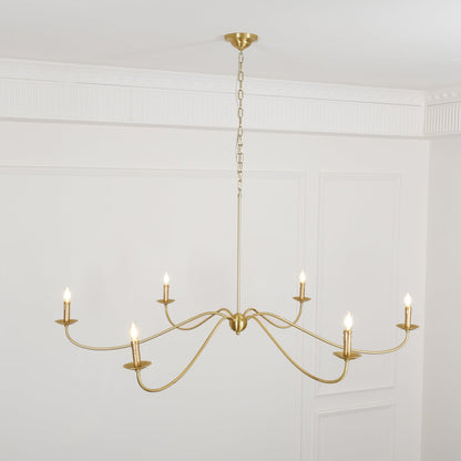 Sweeping Iron Chandelier