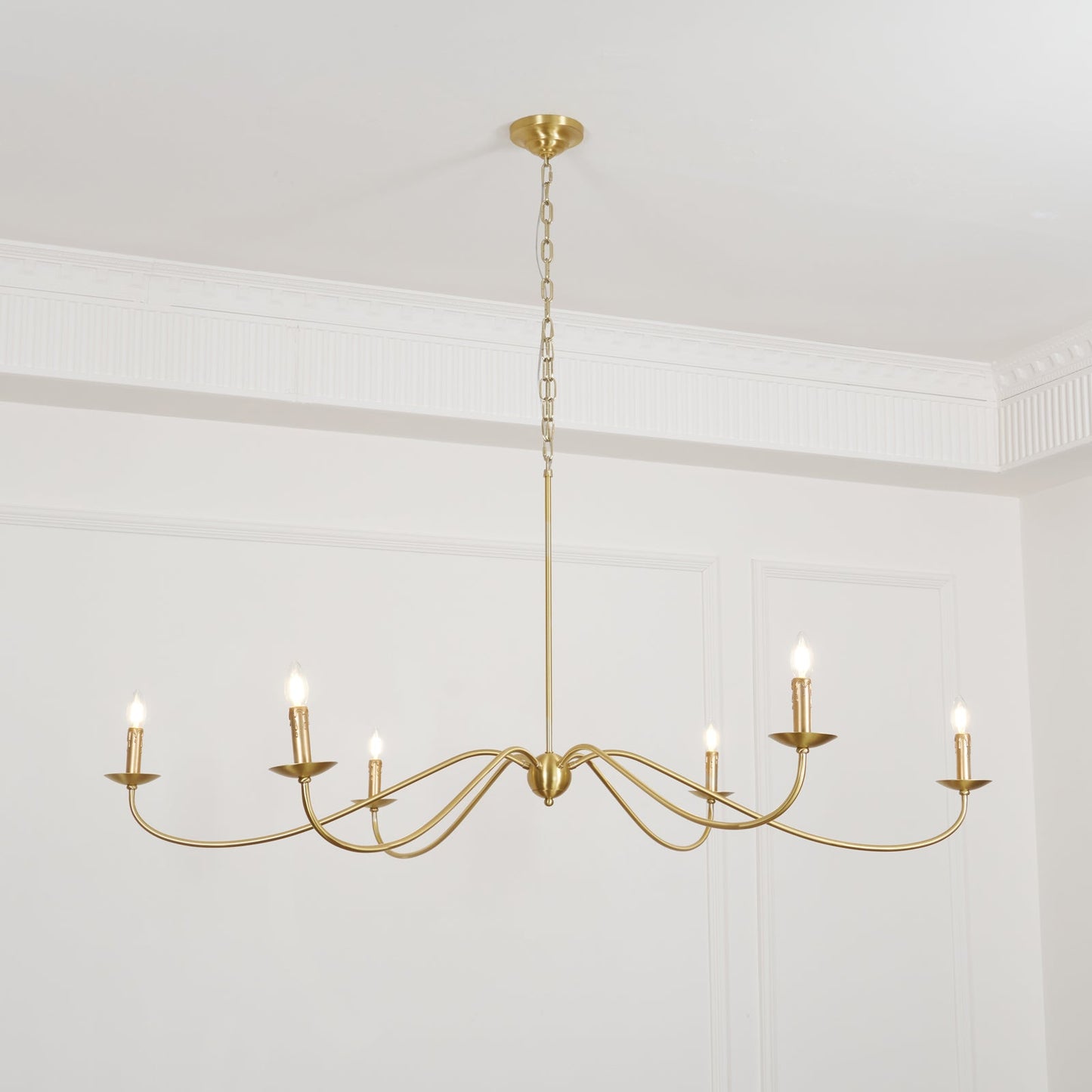 Sweeping Iron Chandelier