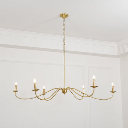Sweeping Iron Chandelier