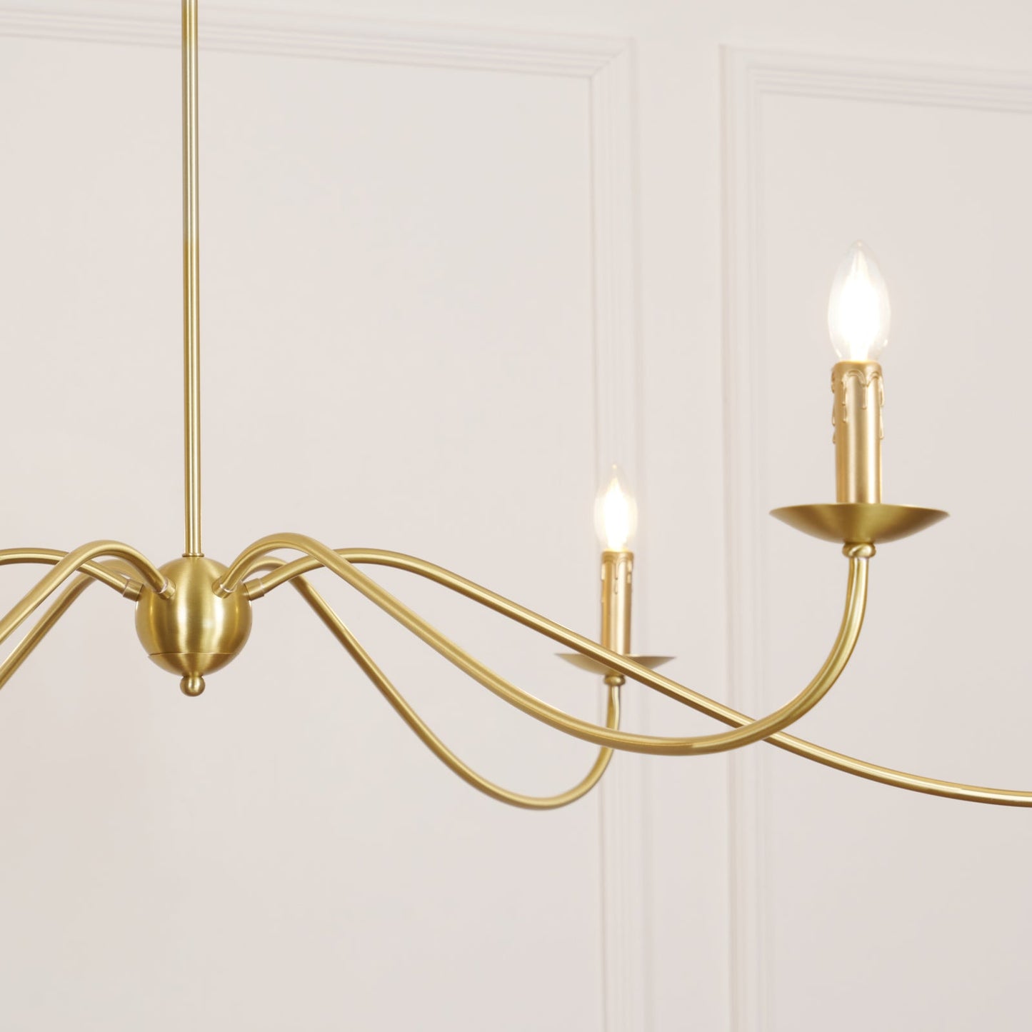 Sweeping Iron Chandelier