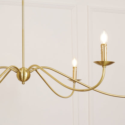 Sweeping Iron Chandelier