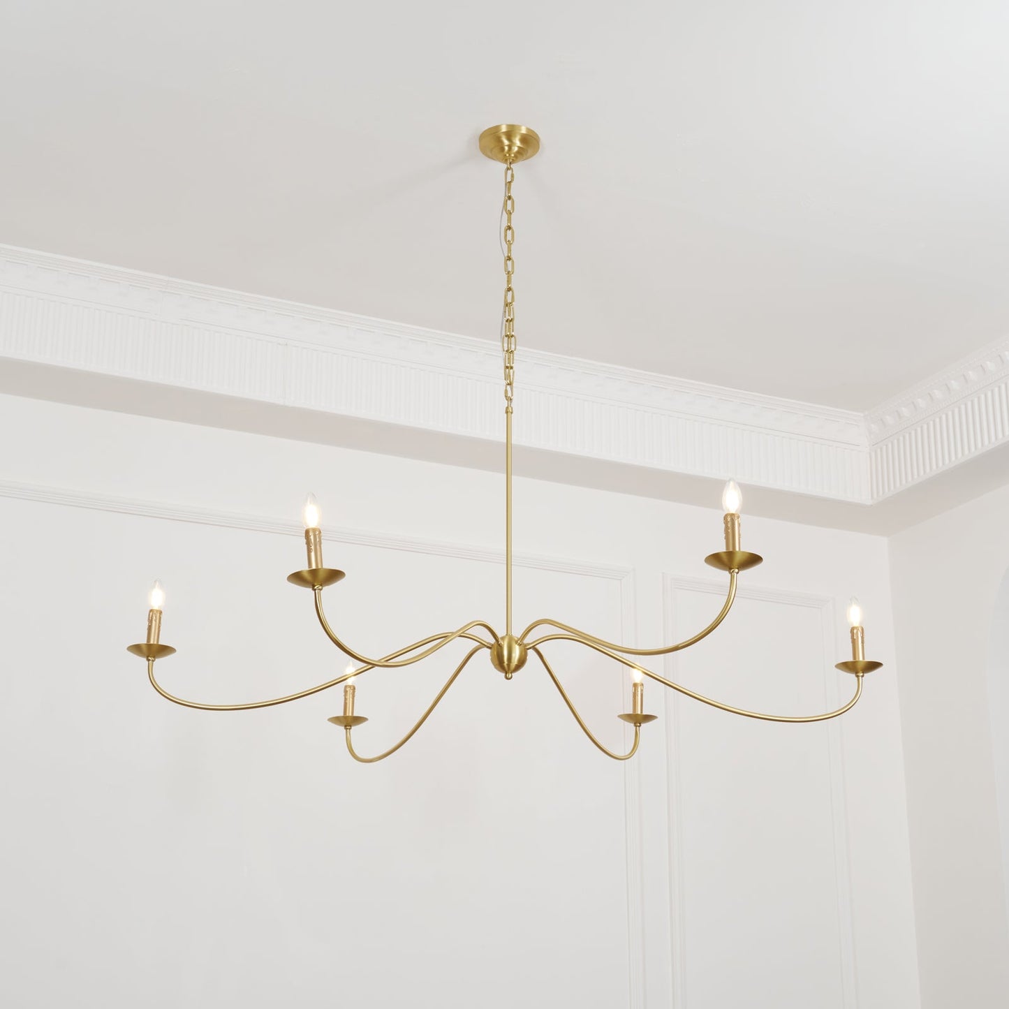 Sweeping Iron Chandelier