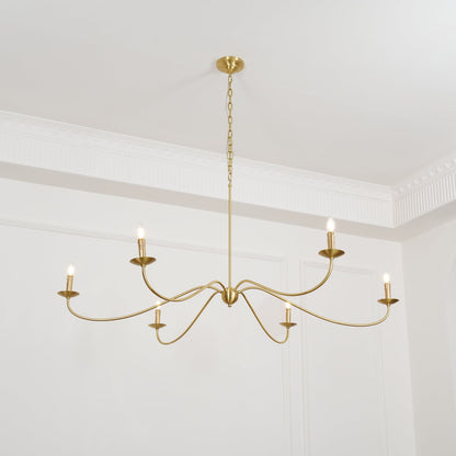 Sweeping Iron Chandelier