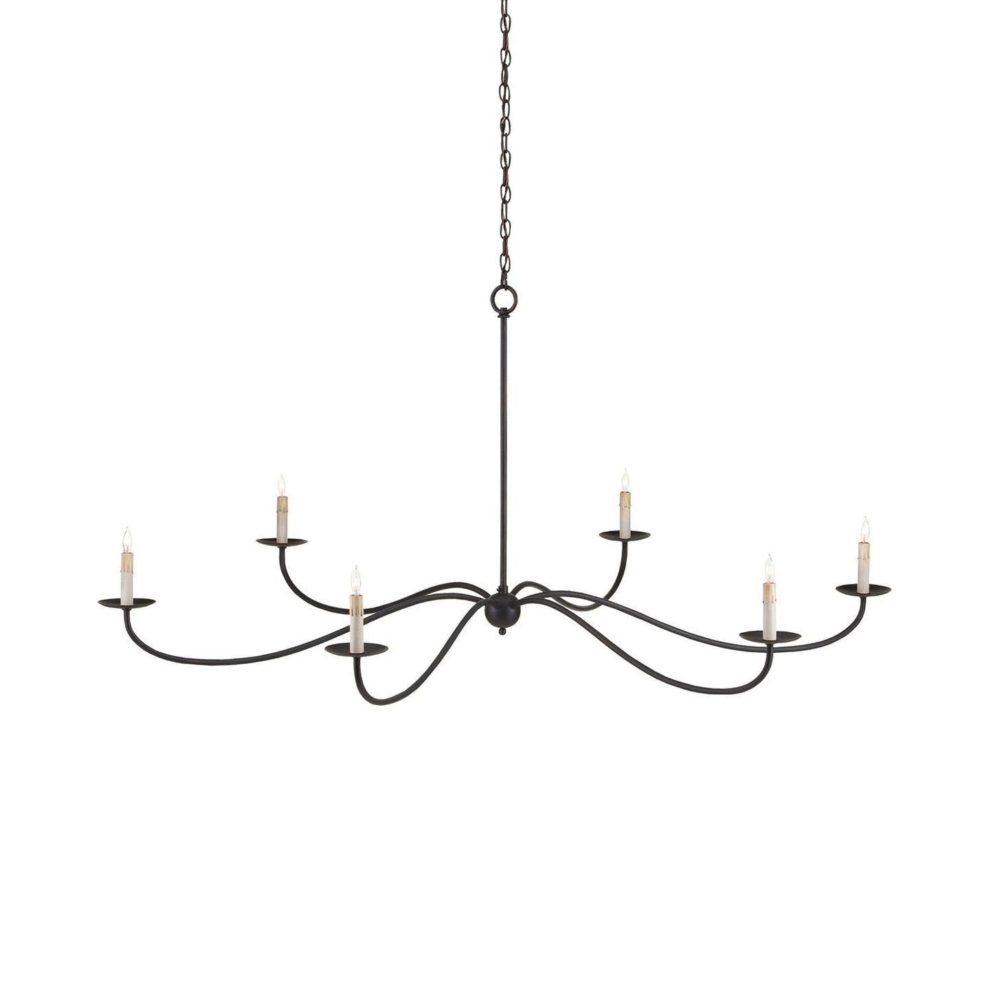 Sweeping Iron Chandelier
