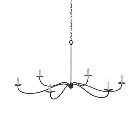 Sweeping Iron Chandelier