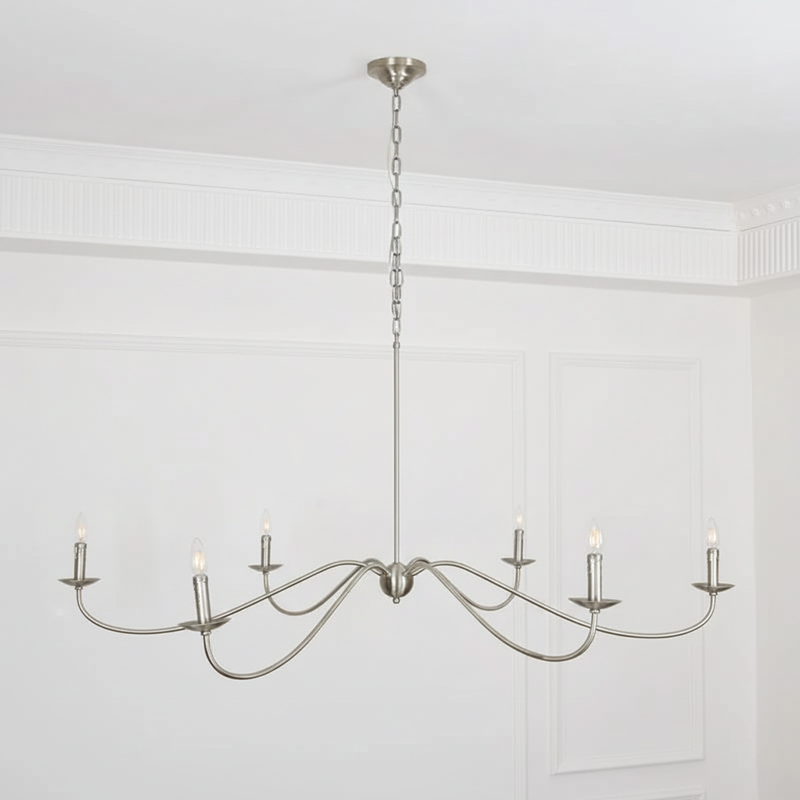 Sweeping Iron Chandelier