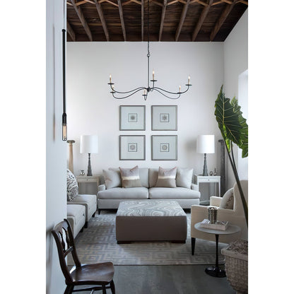 Sweeping Iron Chandelier