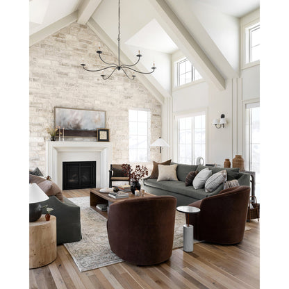 Sweeping Iron Chandelier