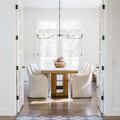 Sweeping Iron Chandelier