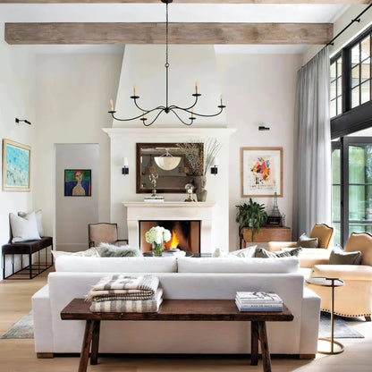 Sweeping Iron Chandelier