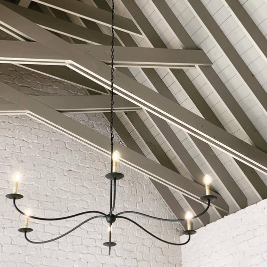 Sweeping Iron Chandelier