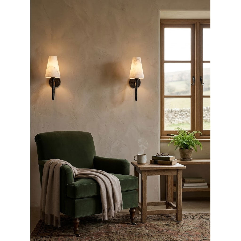 Jovyn Alabaster Wall Sconce