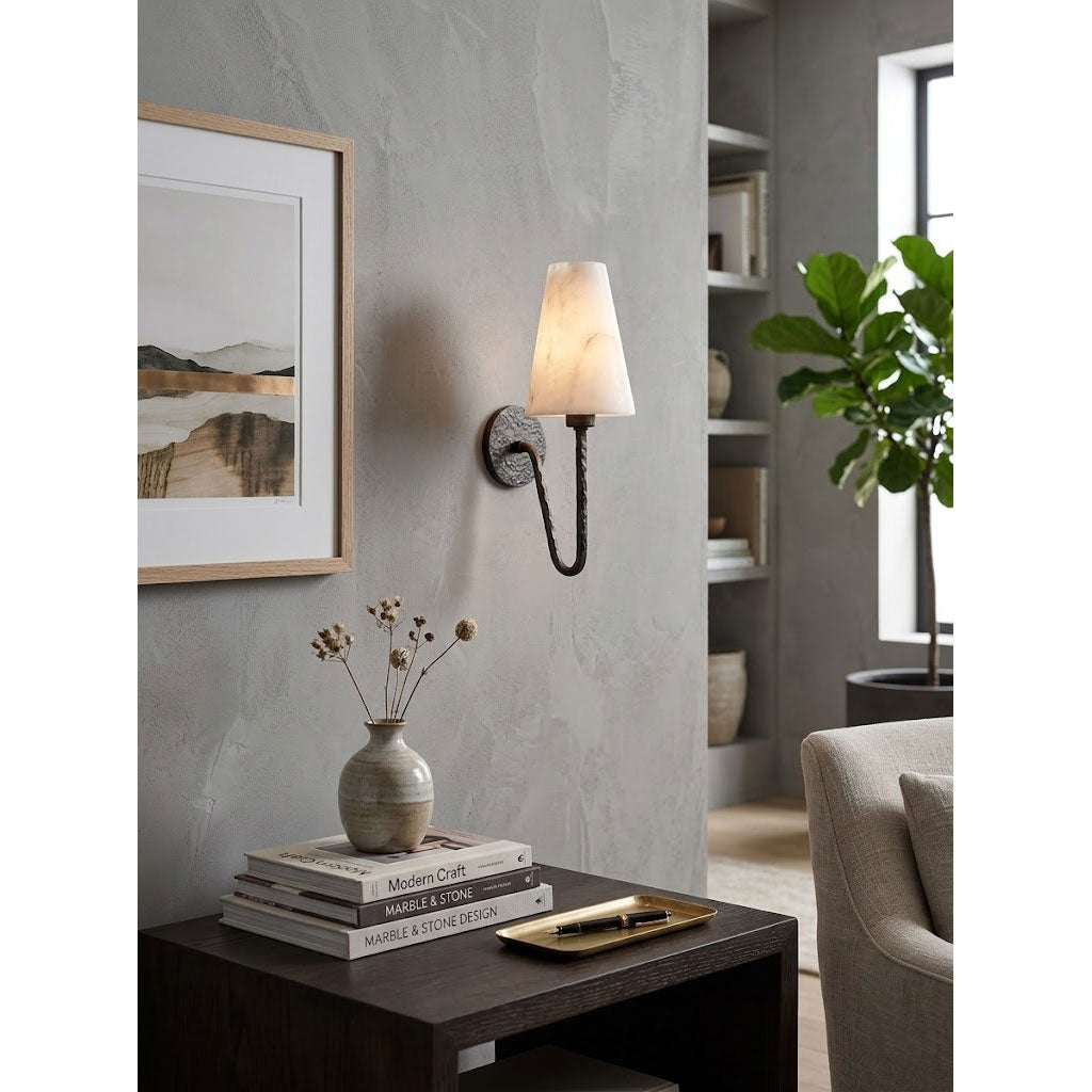 Jovyn Alabaster Wall Sconce