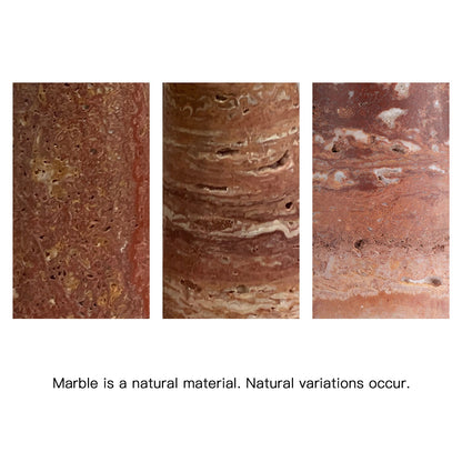 Vesika Marble Pleated Table Lamp