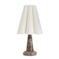 Vesika Marble Pleated Table Lamp