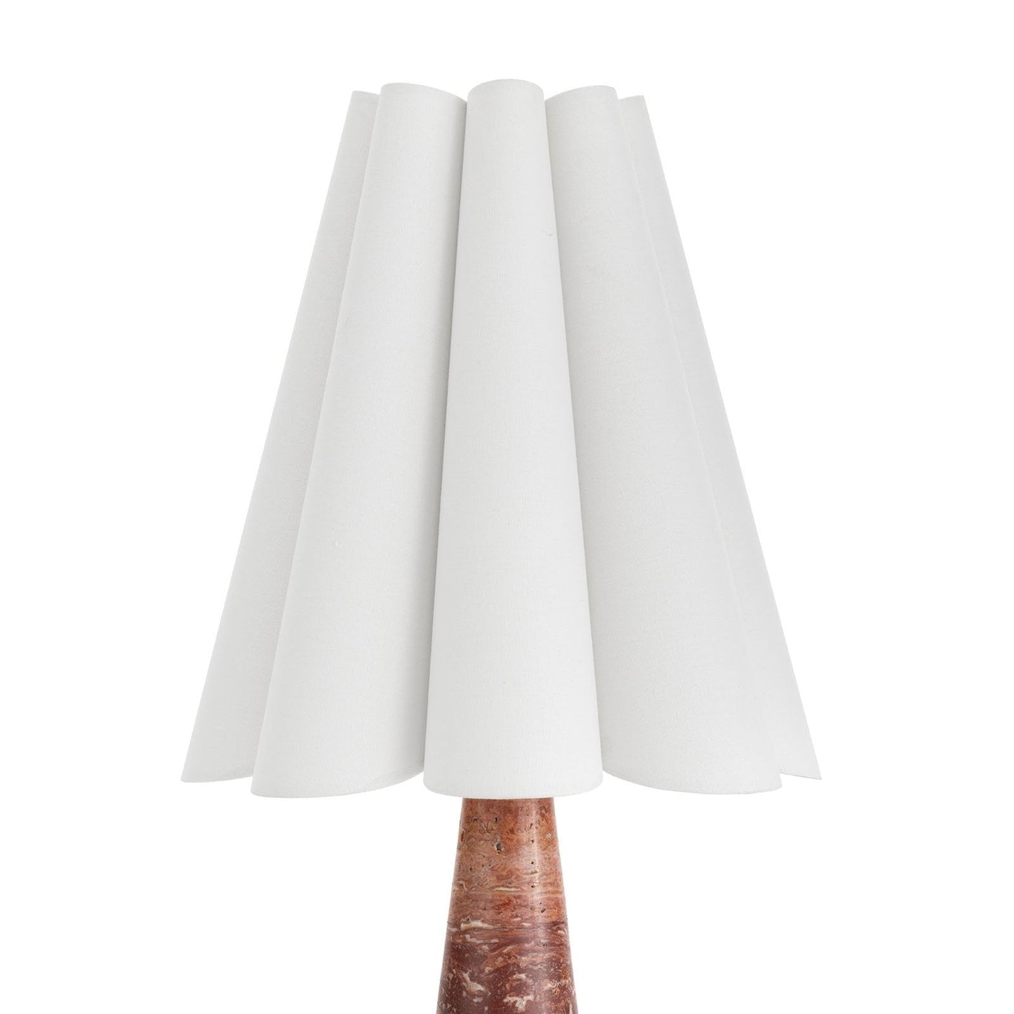 Vesika Marble Pleated Table Lamp