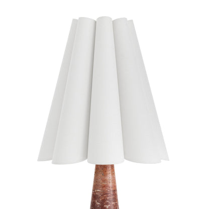 Vesika Marble Pleated Table Lamp