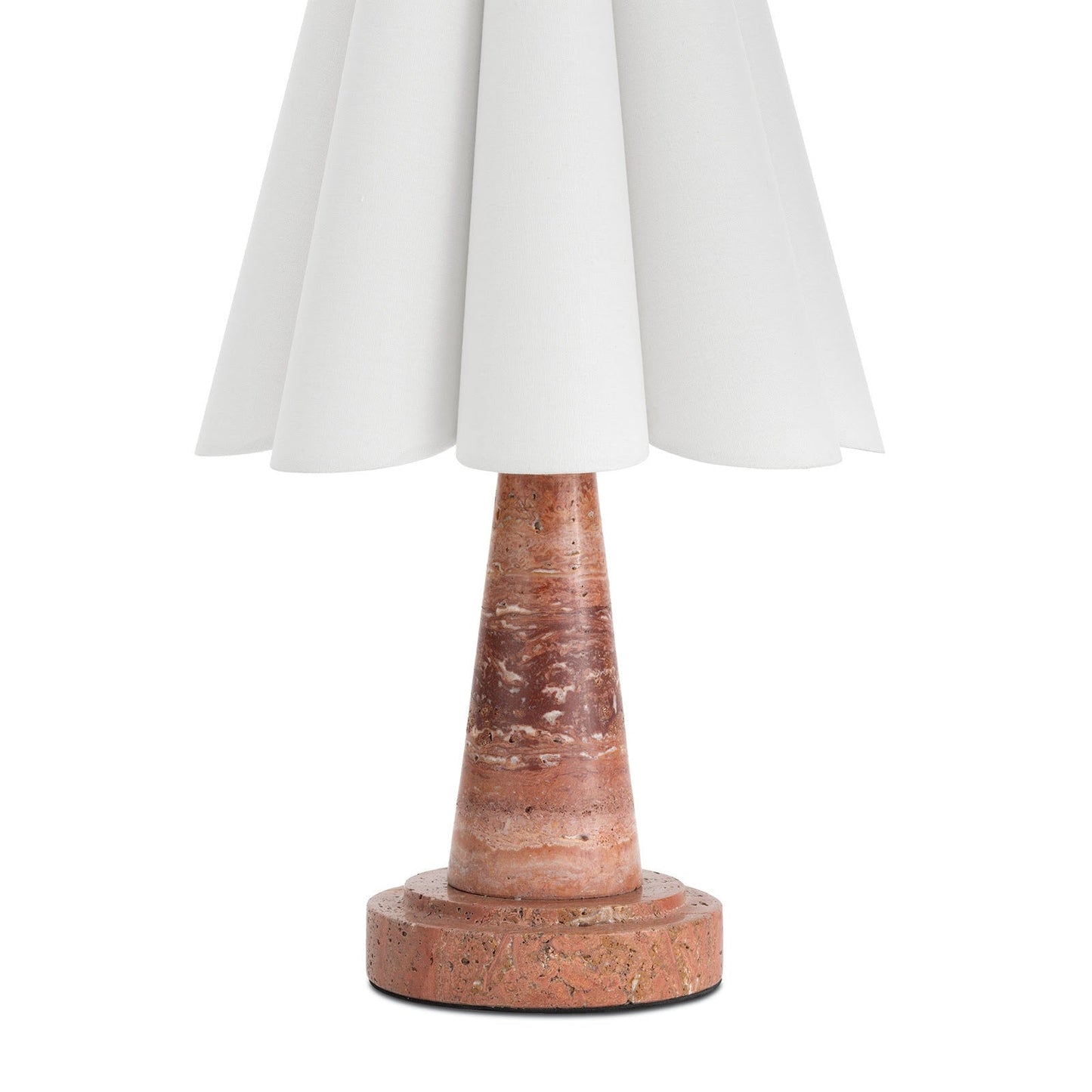 Vesika Marble Pleated Table Lamp