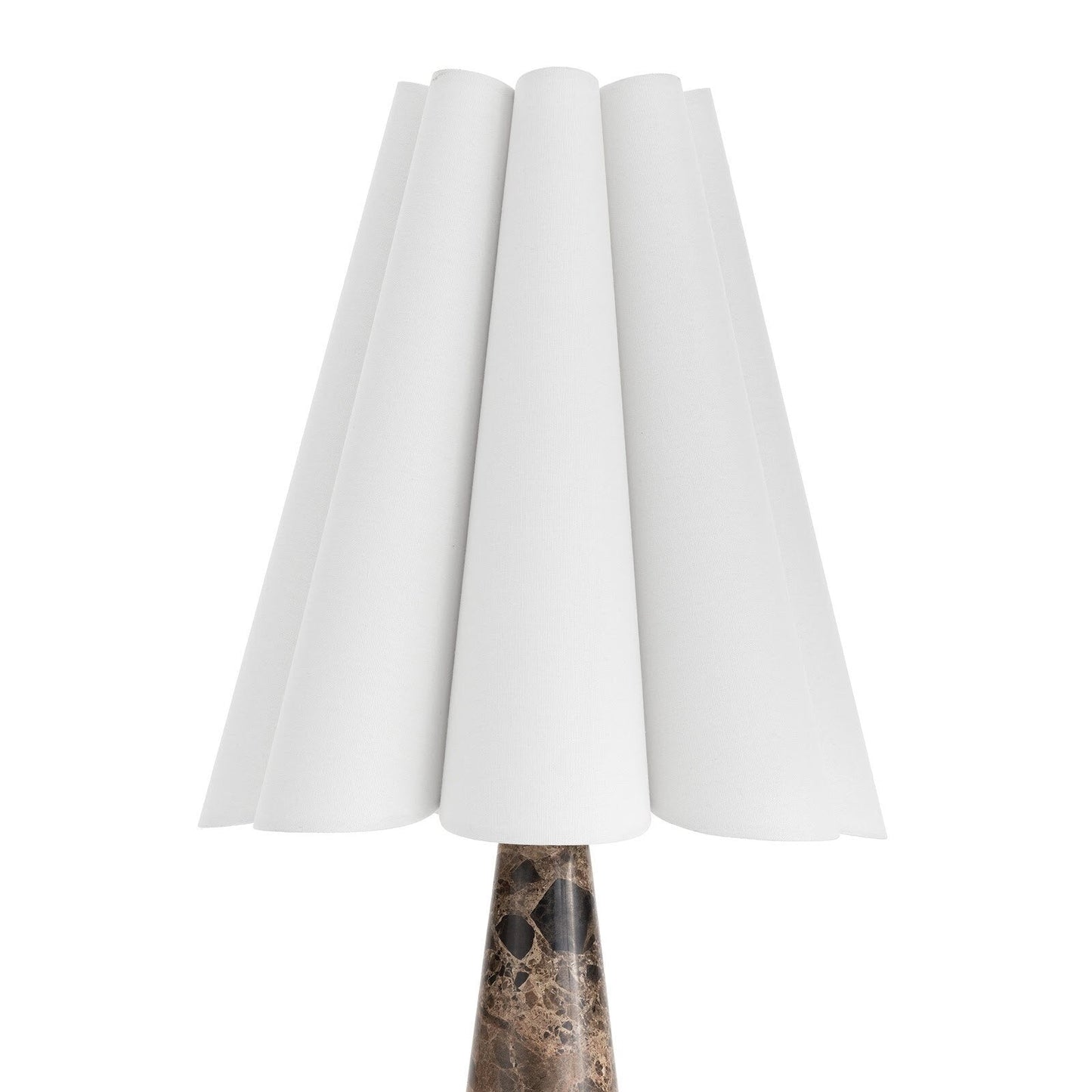 Vesika Marble Pleated Table Lamp