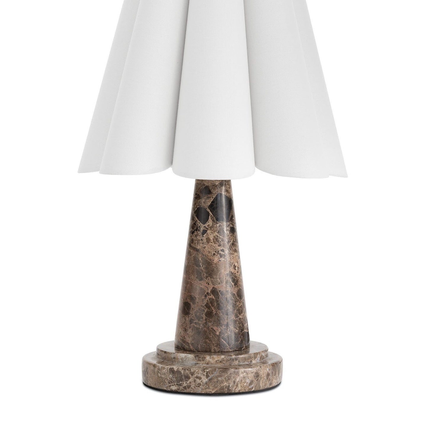 Vesika Marble Pleated Table Lamp
