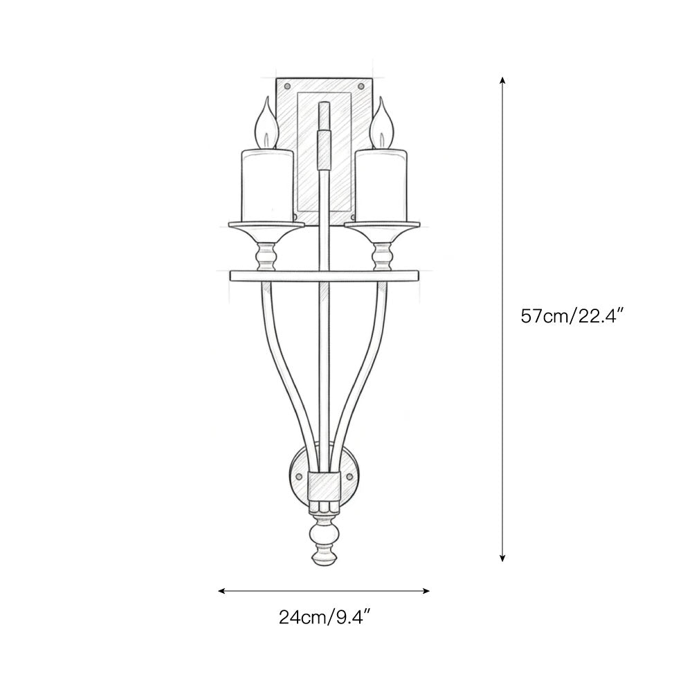 Sienna Candle Wall Sconce