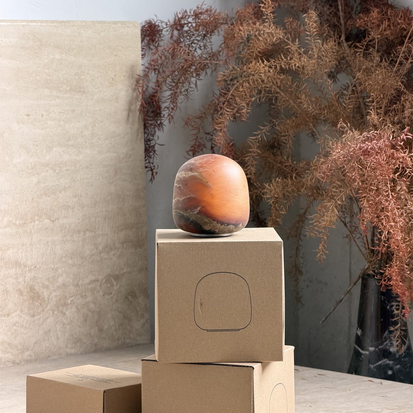 Alabaster Petite Portable Lamp (Built-in Battery)
