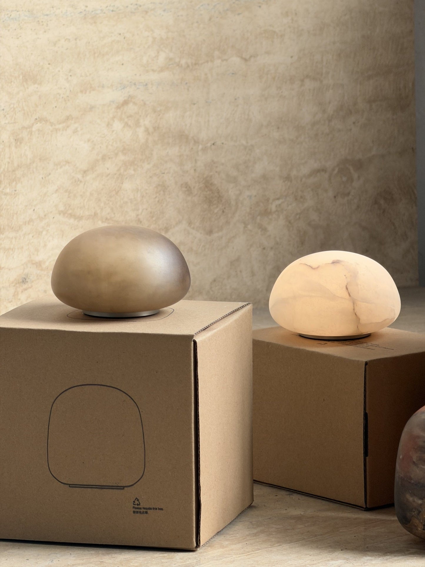 Alabaster Petite Portable Lamp (Built-in Battery)