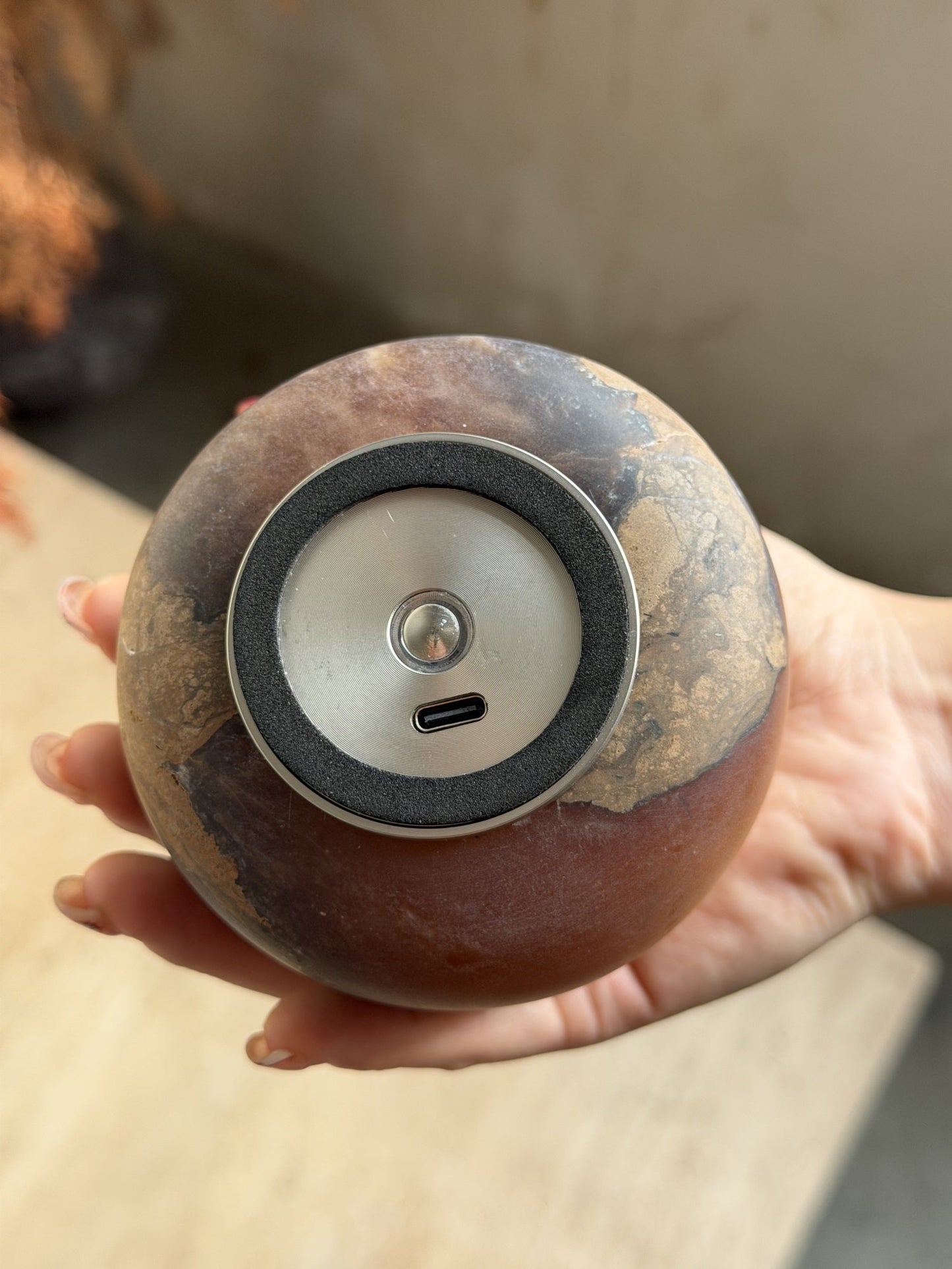 Alabaster Petite Portable Lamp (Built-in Battery)