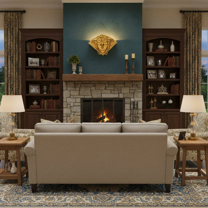 Sphinx Brass Wall Lamp