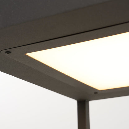 Square Frame Fence Post Outdoor Light