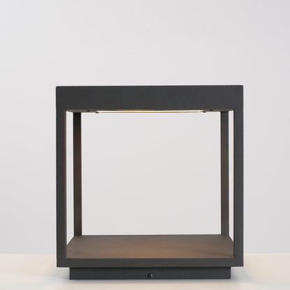 Square Frame Fence Post Outdoor Light
